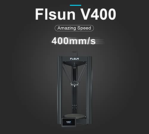 Flsun V400 Delta 3D Printer 400Mm/S High Speed Printing 3D Printers With Filament Sensor And Direct Drive Extruder 300℃ Nozzle Fdm 3D Printer 1.75 Pla Diy 3D Printers Printing Size Φ300X410Mm #TOP1