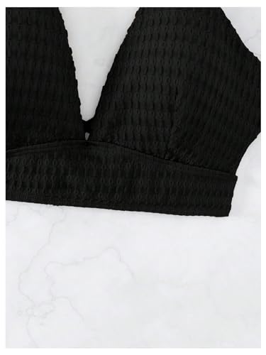 SOLY HUX Women's Criss Cross Lace Up Back Bikini Top Swimsuit Bathing Suit Tops4