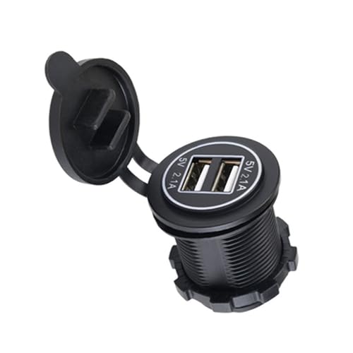 USB ポートコンセント車ボートマリン 12-24V 電源ダブル充電ソケットキャップ付きダブルポート USB アダプタ