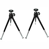 OATIPHO 2pcs Mini Telescopic Mobile Phone Tripod Aluminum and Plastic for Table Photography and Personal Use