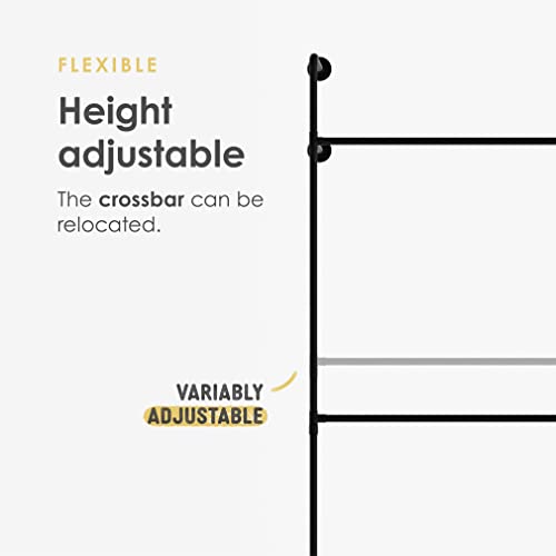 Pamo Industrial Pipe Clothing Rack - Kim Ii Double - Clothes Rack For Wardrobe, Bedroom And As Walk-In Closet System. Sturdy Clothing Racks For Hanging Clothes I Wall Mounted Heavy Duty Clothes Rack #TOP4