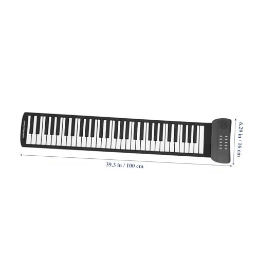 TOYANDONA 61 rouleau de piano Instrument de piano à 49 touches piano électronique portatif clavier usb piano portable piano à clavier en silicone instrument de musique Gel de silice Black - Les Beatles, Paul McCartney, John Lennon, RIngo Starr, George Harrison TOYANDONA 61 rouleau de piano Instrument de piano à 49 touches piano électronique portatif clavier usb piano portable piano à clavier en silicone instrument de musique Gel de silice Black – Image 6