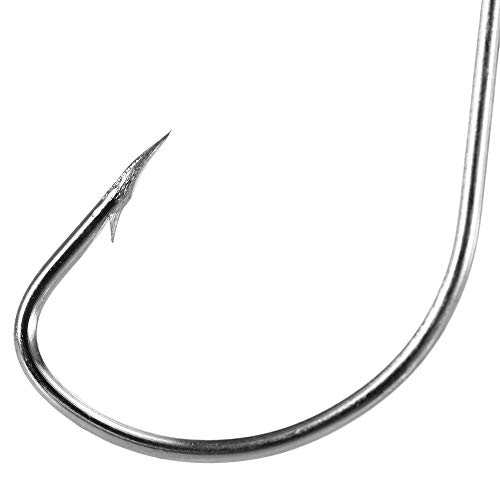 Yialia 10 PCS ganchos de pesca de alta de aço carbono isca macia ganchos de peixe anzóis equipamento