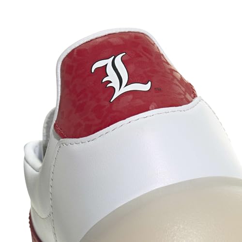 Image of adidas Men's NCAA Team Barreda Decode, White /Team Power Red /Black /University of Louisville, 8