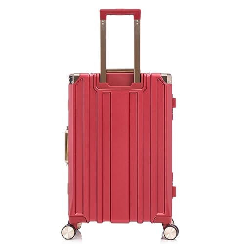 Stylish 3-Piece Luggage Set - 20/24/28 Inch PC+Aluminum Frame with Password Lock for Travel4