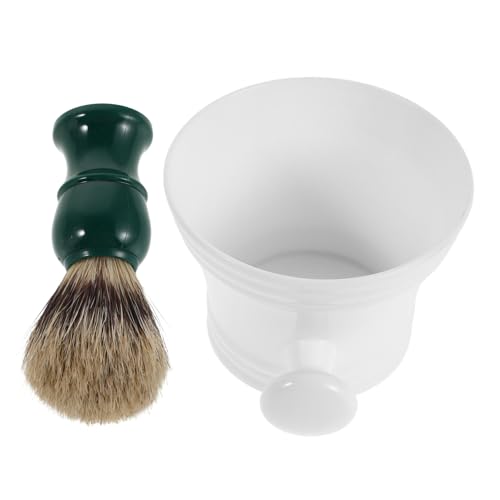 Beaupretty Kit Cuidado Barba Bol y Cepillo para Barba para Uso Diario y Viajes Herramienta de Afeitado Hogar