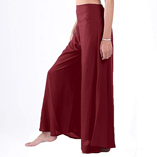 image for Lofbaz Women's Wide Leg Palazzo Pants Yoga Lounge Hippie Harem Flowy T