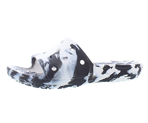 Crocs Classic Marbled Slide sabots au design marbré unique blanc et noir
