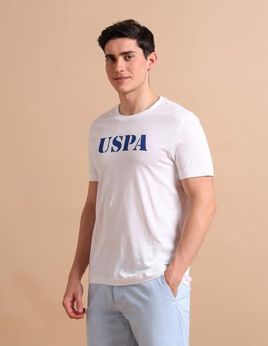 Image of U.S. Polo ASSN. Brand Printed Cotton T-Shirts for Men - Breathable & Comfortable, Half Sleeves Mens Casual T Shirts