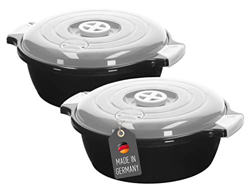 Lantelme 2 Stück Mikrowellenschüssel im Set mit 1,8 Liter mit...