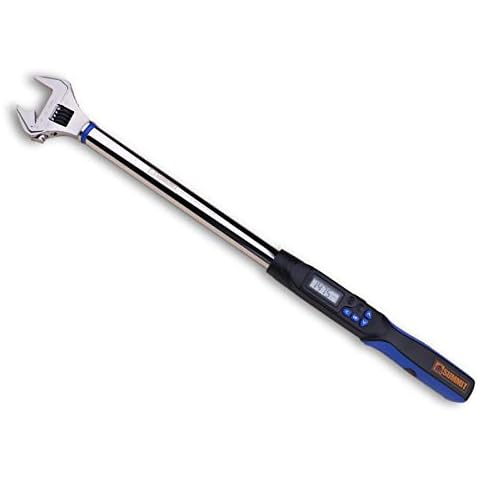 Summit Tools Adjustable Digital Torque Wrench, 7.4 to 147.5 ft-lb. Torque Range, 10-41 mm Adjustable Jaw, Set Target Torque, Buzzer and LED Indicator, Large LCD Display, Calibrated (WEA12-200CN) Cover