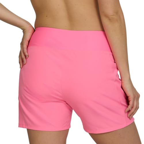 Image of Hurley 5 inch /7 inch High Waisted Swim Shorts Women, Board Shorts with Pockets & Inner Liner, Quick Dry Swim Trunk, UPF 50+