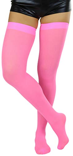 Image of ToBeInStyle Women's Nylon Thigh High Schoolgirl Opaque Stockings