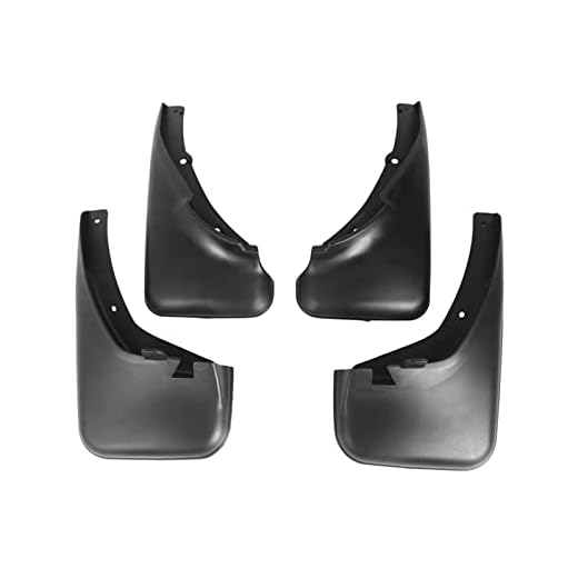 Wen hong Splash Guards Passform for 1988-1992 Toyota Corolla 4PCs Fram Bakre lera Flaps Mudguards Fender Bil Tillbehör (Color : Black)