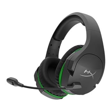Headset Wireless Gamer HyperX CloudX Stinger Core - Licenciado pela Xbox, Leve, Áudio Imersivo com Windows Sonic, Drivers de 40 mm, Preto e Verde (4P5J0AA)