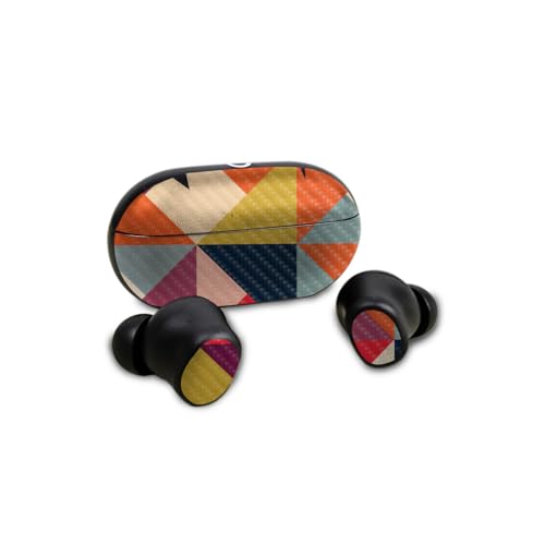 Image of Carbon Fiber Skin Compatible with Beats Solo Buds - Bright and Happy - Premium 3M Vinyl Protective Wrap Decal Cover - Easy to Apply | Crafted in The USA by MightySkins