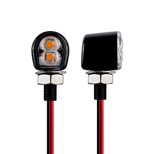 mini led turn signals motorcycle blinkers dirt bike Rear front turn signals universal bullet signal lights suitable for honda harley suziki motorcycles (TURN02)