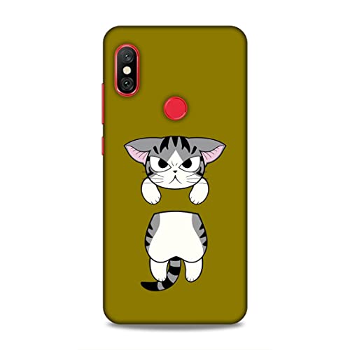 Image of Printed Mobile Back Hard Case Cover for Redmi Note 6 / Note 6 Pro | Angry Baby cat, Cute cat,-2178