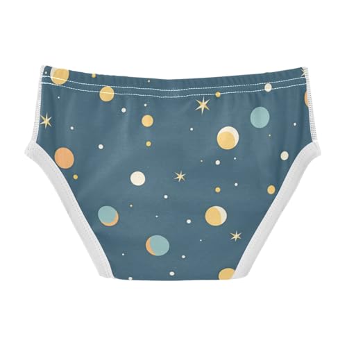 KLL Blue Gold Pois Polka Dots Toddler Boy Pure Cotton Underwear Briefs Breathable Children Panties2