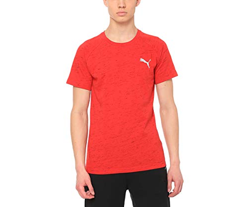 PUMA - Evostripe - Camiseta B�cSica - Barbados Cherry Heather