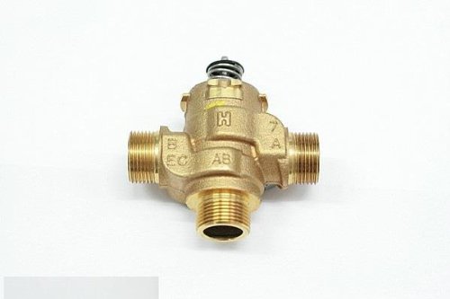 Honeywell Drei-Wege-Umschaltventil 3/4" AG – VCZMG6000U, Für Heiz- Und Kühlsysteme, Hoher Durchfluss, Leiser Betrieb, Bis 95 °C, Austauschbarer Ventileinsatz