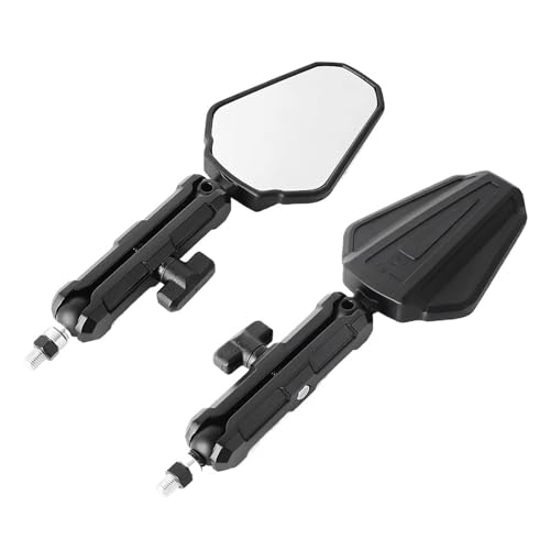 Rétroviseur moto embout guidon pliable pour voir clair et éviter la casse