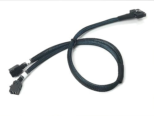 Cable Micro SATA MCIO x8 74 Pin a 2x SFF-8643 75 cm miniatura 2