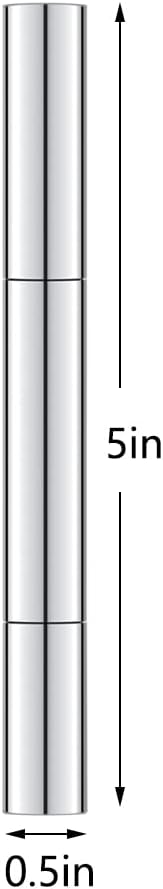 Lil Ray 3ml Empty Nail Oil Pen with Brush, Twist Pen for Tooth Whitening, Gel Lip Gloss Container, Eyelash Growth Liquid Tube(Silver, 24 PCS)