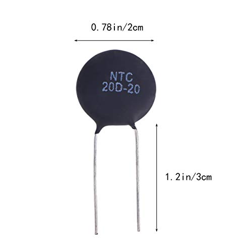 ULTECHNOVO Kit de Variedade de Resistor de 2 Unidades Ntc20d-20 Kit de Resistor de Capacitor de Term