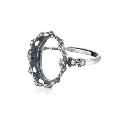 Anillo ajustable de plata de ley 925 que soluciona problemas de talla