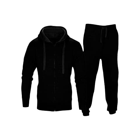 Love My Fashions Men's Contrast Fleece Tracksuit Set Cover