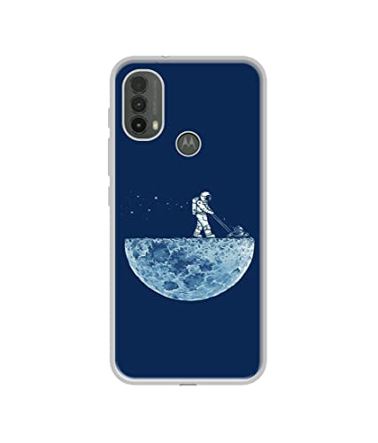 Image of Moon Walk Design Printed Silicon Soft TPU Back Case Cover for Motorola Moto E30 4G / E40 4G