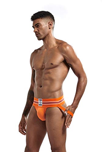 JOCKMAIL 3PCS/Pack Mens Jock Strap Briefs Mens Athletic Jockstrap Athletic Supporter Mens Thongs Underwear3