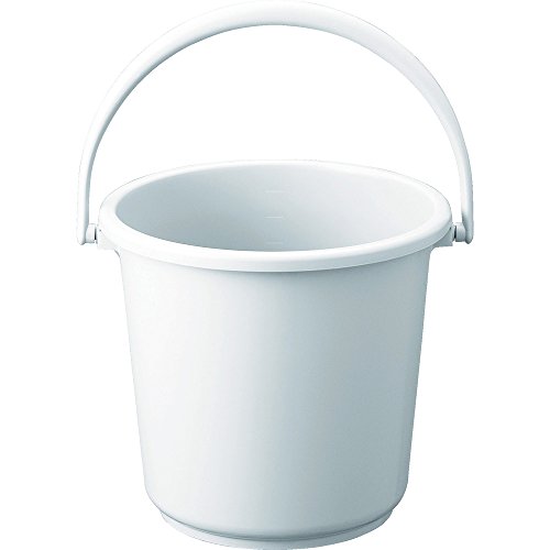 TRUSCO TPPB-10-W PP Color Bucket, 2.8 gal (10 L), White