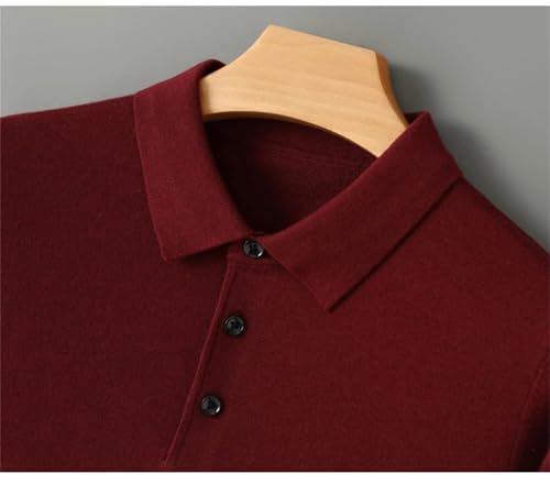 Men's Merino Wool Sweater Winter Cashmere Knitwear Casual Loose Pullover Warm Soft Tops3