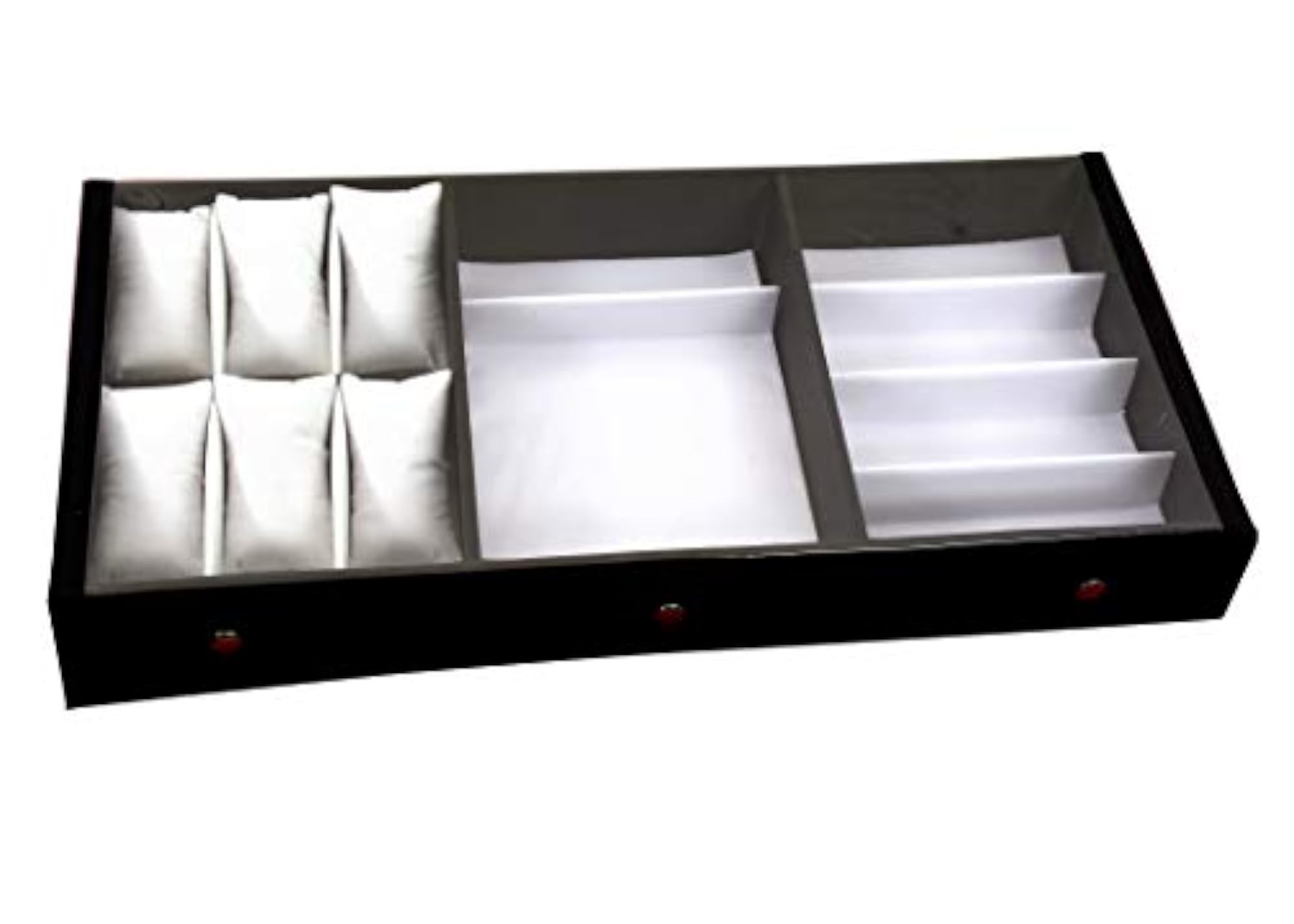 Wooden & Cotton Storage Compartment Organizer Box