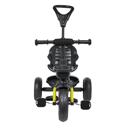 Image of Luusa Rx500 Kids Tricycle with Parental Control, Seat and seat Belt for Age Group 2+ Years Carrying Capacity Upto 25-KGS Proudly Made in India (Black)