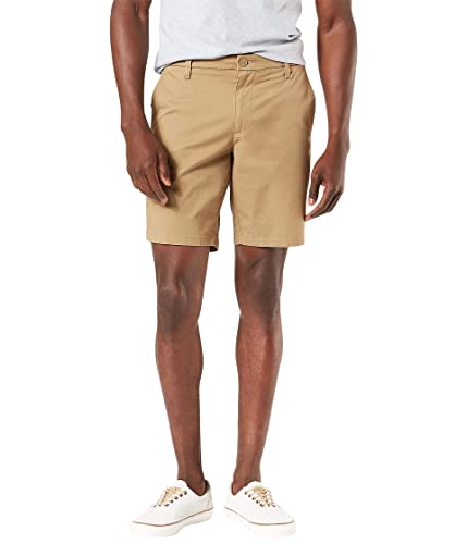Dockers Men's Ultimate Straight Fit Supreme Flex Shorts (Standard and Big & Tall), New British Khaki, 52