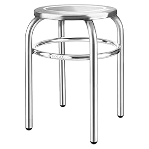 Royal Catering Edelstahlhocker Silber - 29cm Sitzfläche