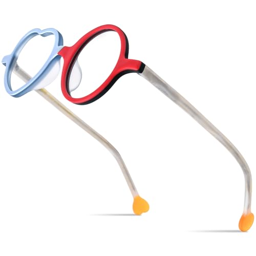 Image of HEPIDEM Multicolor Acetate Glasses Frame Men Women Round Eyeglasses Optical Spectacles 9377