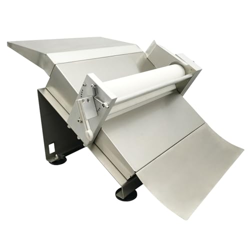BEILOCKERY Manual Dough Sheeter Stainless Steel Pastry Machine 16.5