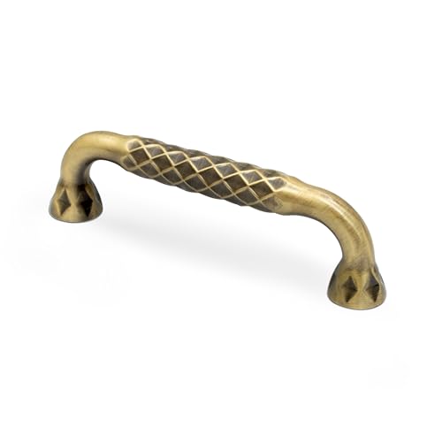 Image of Plantex Cabinet Handle /Kitchen Cabinet Door Handle /Wardrobe /Cupboard Handle /Door Pull-Push Handle for Home /Office - Pack of 1 (Brass Antique)