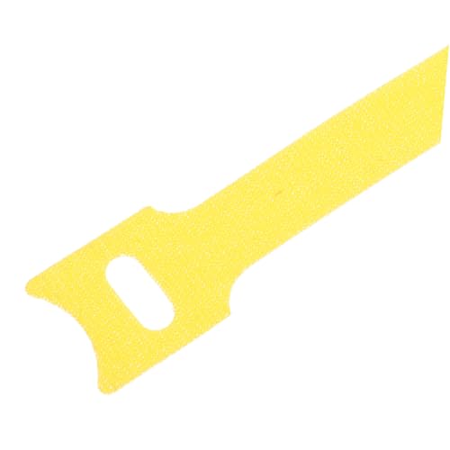 100 piezas Bridas de Gancho y Bucle para Cables, Organizador de Cables Resistente de Nylon Amarillo para Hogar, Oficina y Lugar de Trabajo miniatura 3