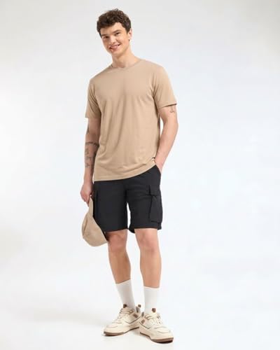 Image of Wellbi Bamboo Men's Tshirt - Ultra-Soft, Breathable & Sustainable | Premium Cotton Blend for Supreme Comfort | Stylish & Eco-Friendly T-Shirt for Men | Tshirt Men Cotton