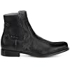 FRANCO CUADRA Men's Chelsea Boots in Genuine Deer Leather Black G43VNBU
