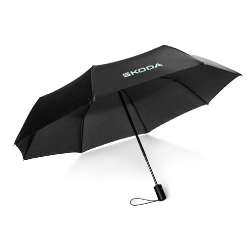 Skoda 6U0087602 Taschenschirm Regenschirm Schirm schwarz