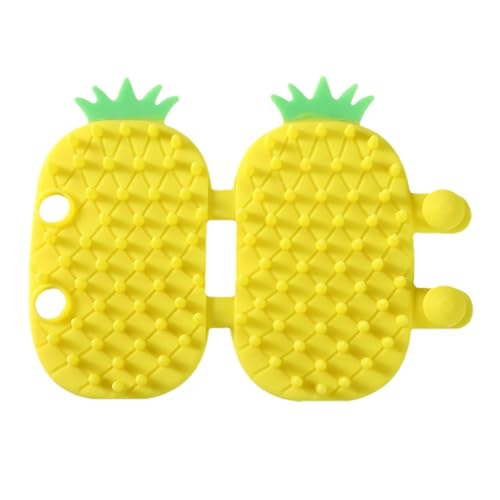 Acunny Griffoir pour chat auto-toiletteur, griffoir pour chat auto-toilettant | Peignes de massage auto-toilettants au design ananas | Toiletteurs d'angle mural pour chat, brosse à gratter le visage