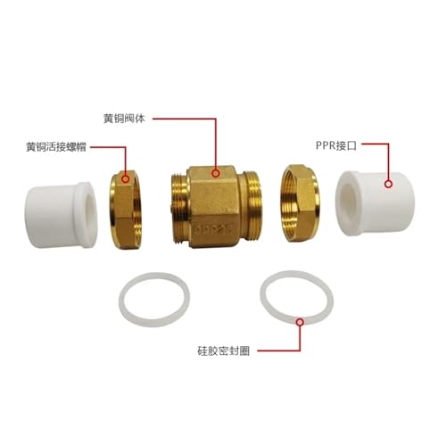 Clapet anti-retour horizontal laiton empêchant le reflux d'eau PPR32