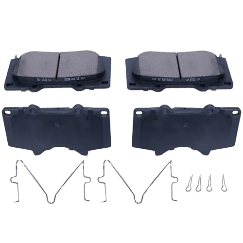 Image of Brakes Premium Ceramic Replacement Front Brake Pad Set 2010-2019 For Lexus,2001-2019 For Toyota