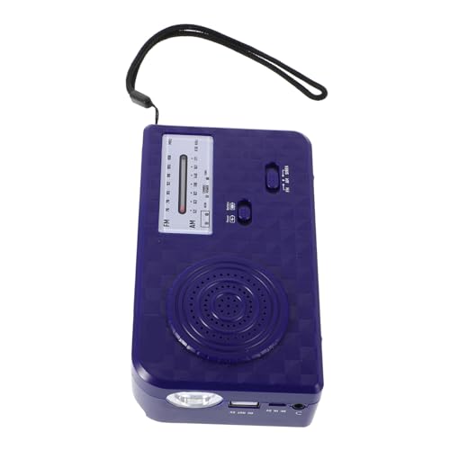 Radio à manivelle dynamo avec lampe LED puissante et recharge solaire intégrée pour l'extérieur